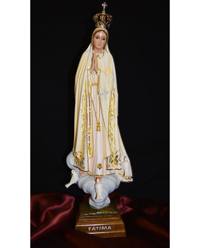 Nª Sr.ª de Fátima- Pintura a Óleo e Ouro Nª Sr.ª de Fátima- Pintura a Óleo e Ouro