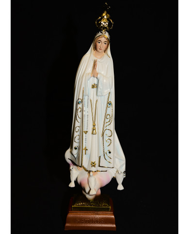 Nª Srª de Fátima - Pintura Clássica, 18 cm Nª Srª de Fátima - Pintura Clássica, 18 cm